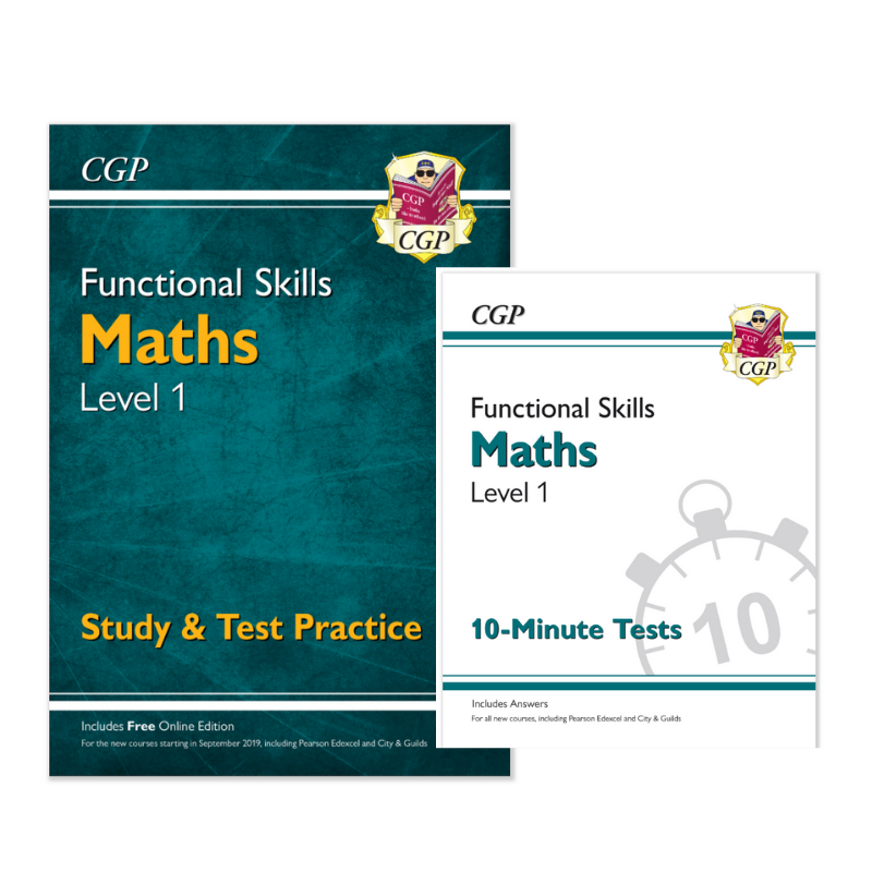 Functional Skills Maths Level 1 - Study & Test Bundle